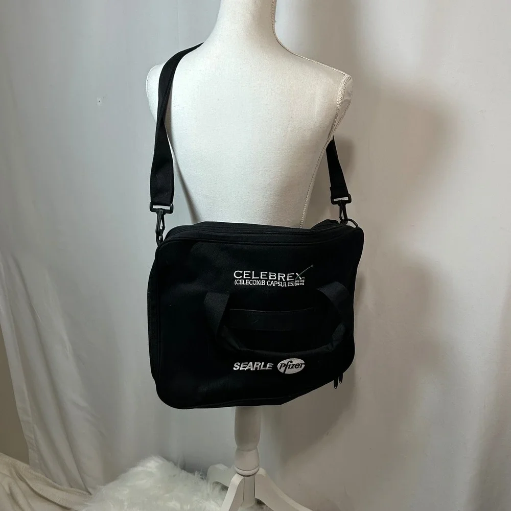 CELEBREX Searle Pfizer‎ Doctor's Bag Medical Office Sample Promo Messenger Bag